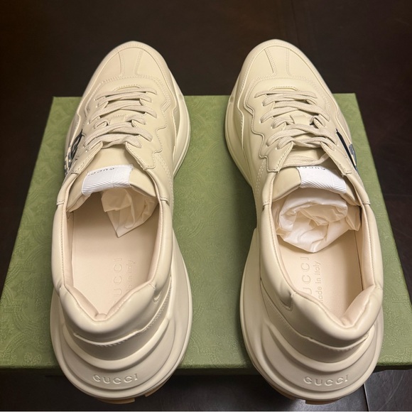 New Gucci Rhyton Logo Sneaker Shoes UK 13 / US 13.5 - Picture 14 of 16